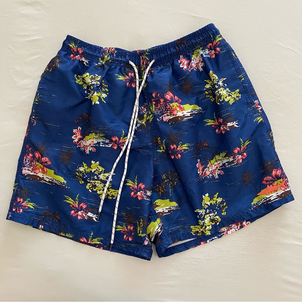 Uzzi Activewear Tropical Swim Trunks Size Medium